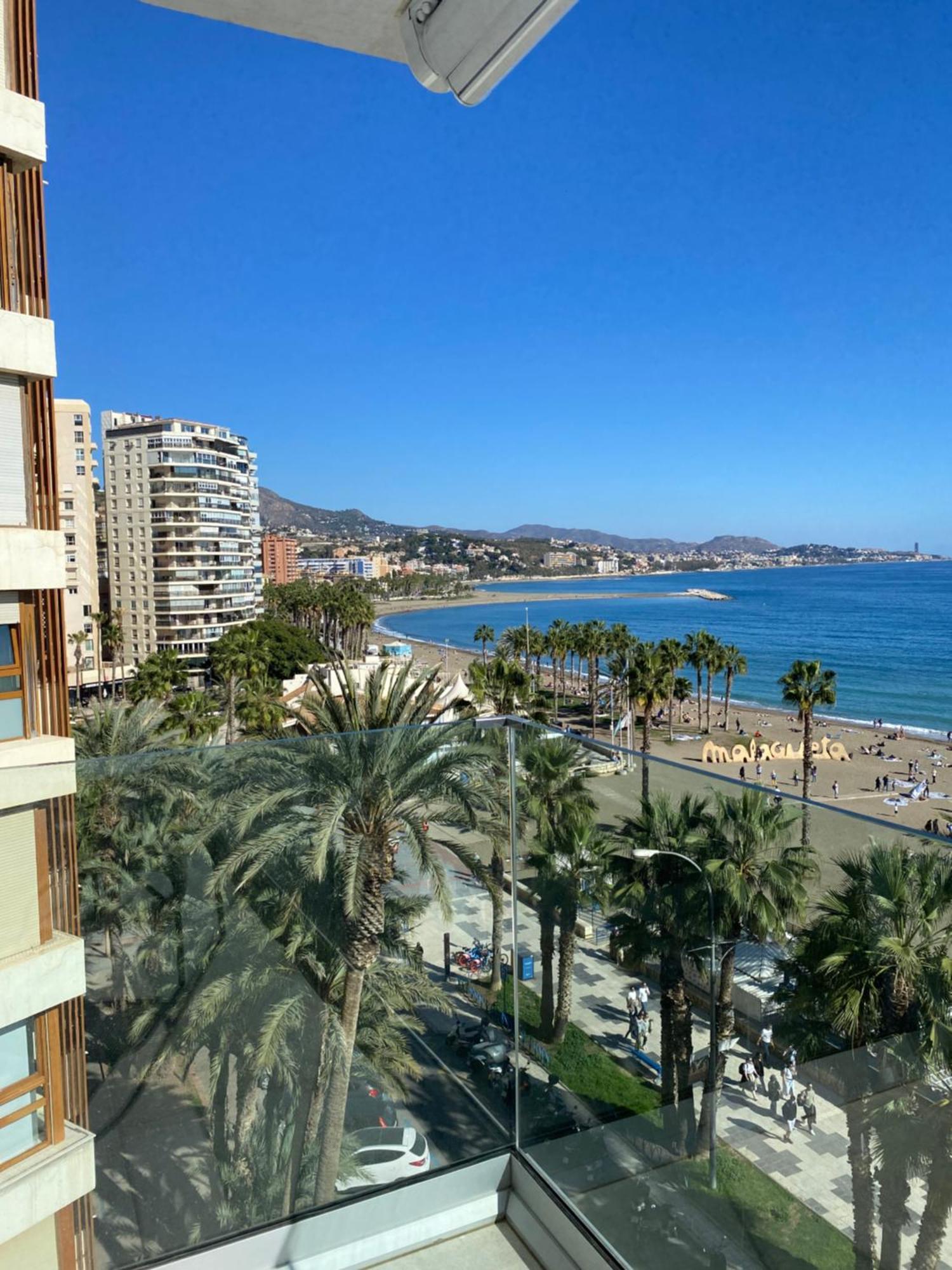 Apartamento Con Terraza Vista Al Mar Malagueta Малага Екстер'єр фото